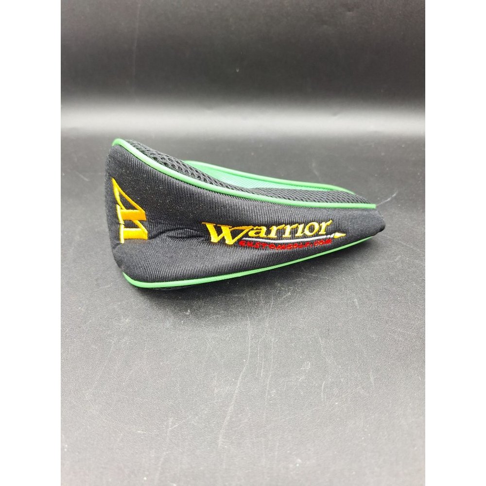 WARRIOR CUSTOM GOLF CLUB HEADCOVER ZIPPER HEAD COVER GREEN/BLACK